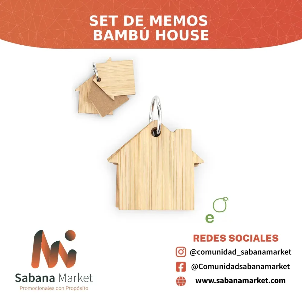 Set de memos Bambú House