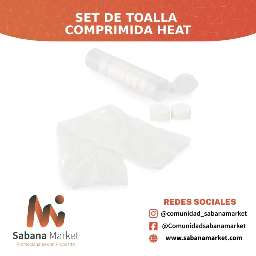 Set de Toalla Comprimida Heat