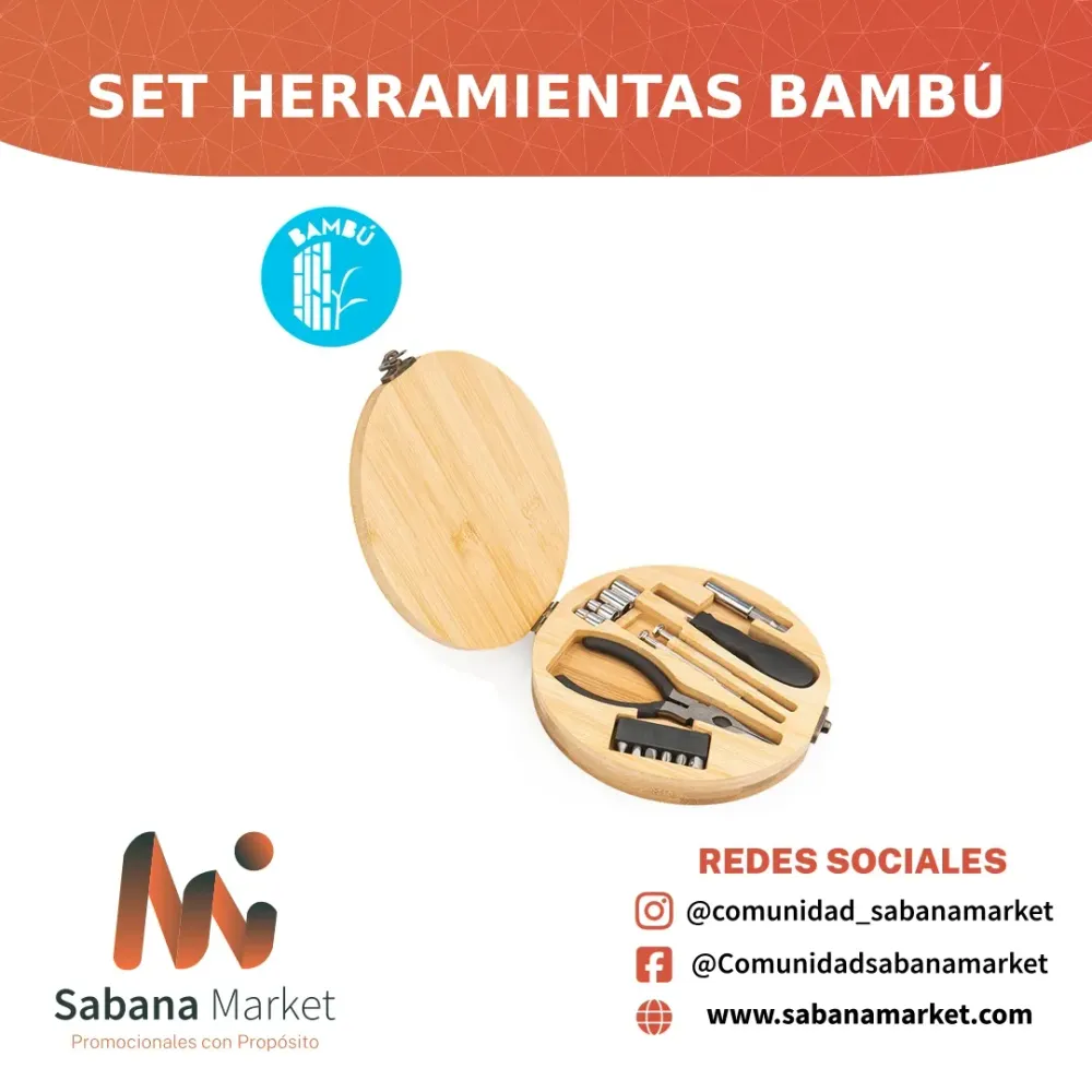 Set Herramientas Bambú