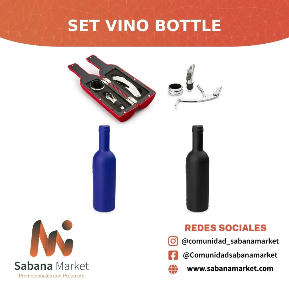 Set Vino Bottle