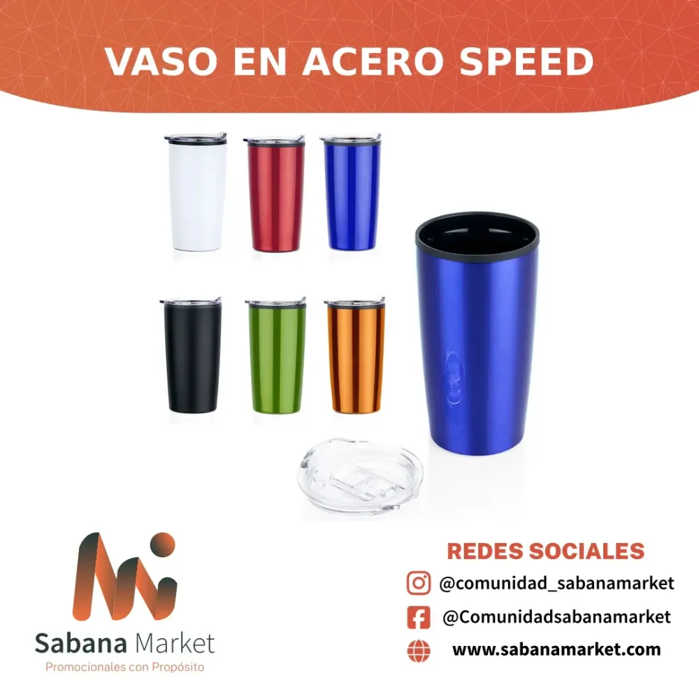 Vaso en Acero Speed