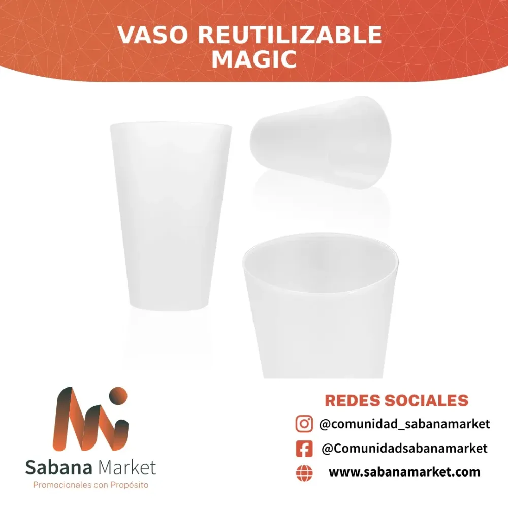 Vaso Reutilizable Magic 400 ml / 13 oz.
