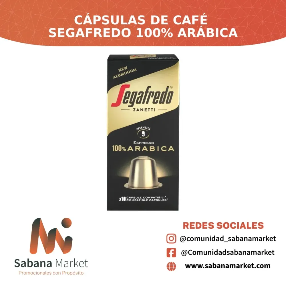 Cápsulas de Café Segafredo 100% Arábica