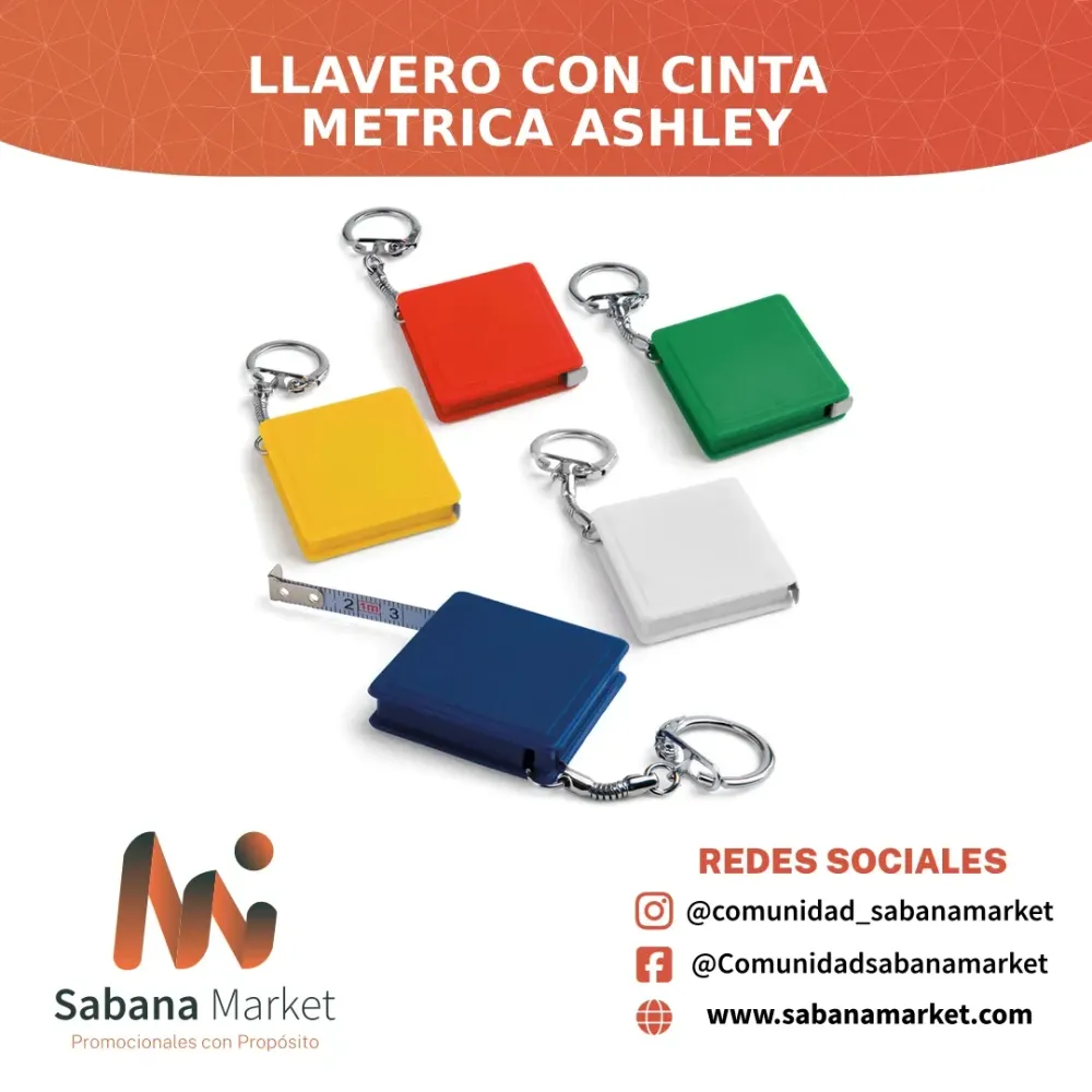Llavero con Cinta Metrica Ashley