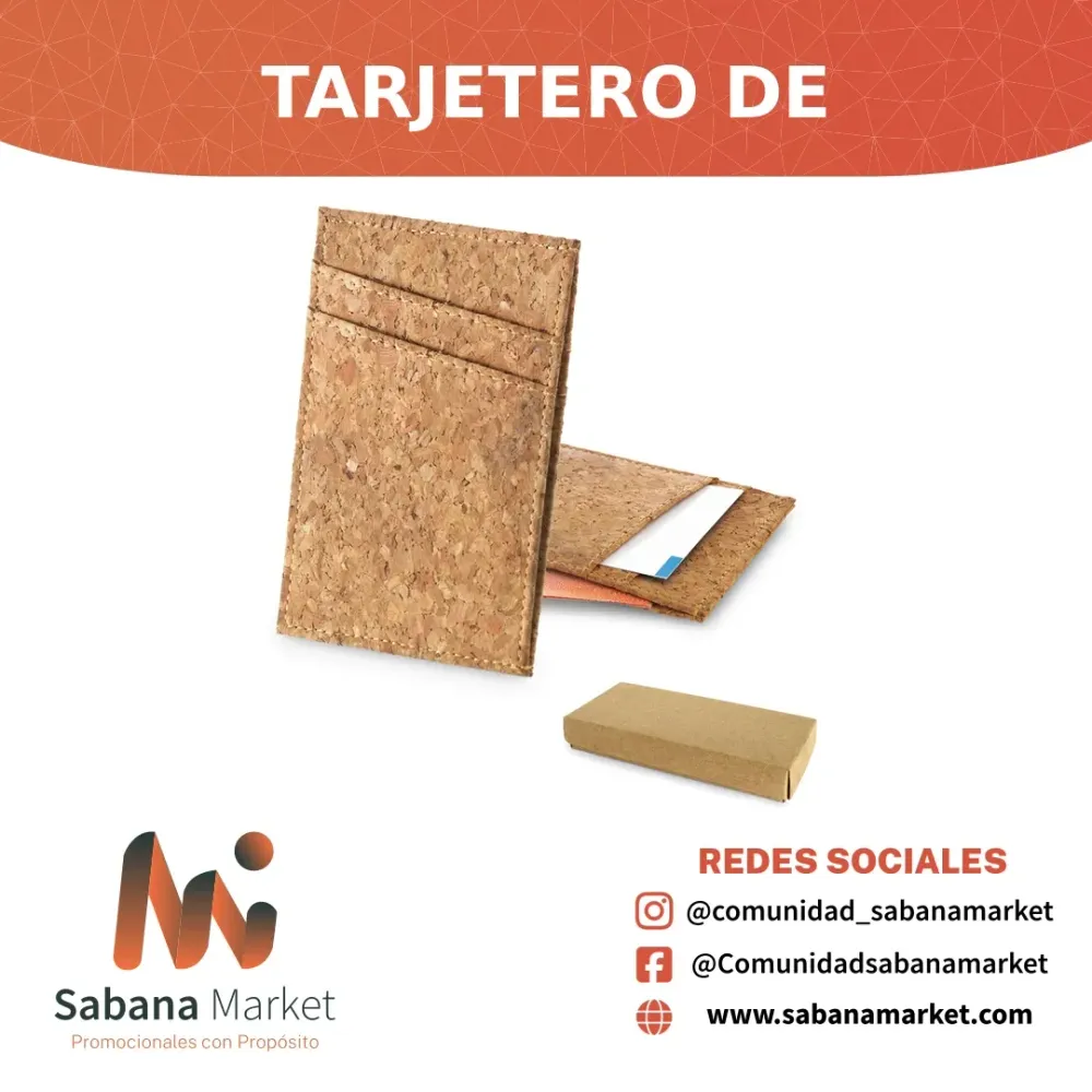 Tarjetero de Corcho