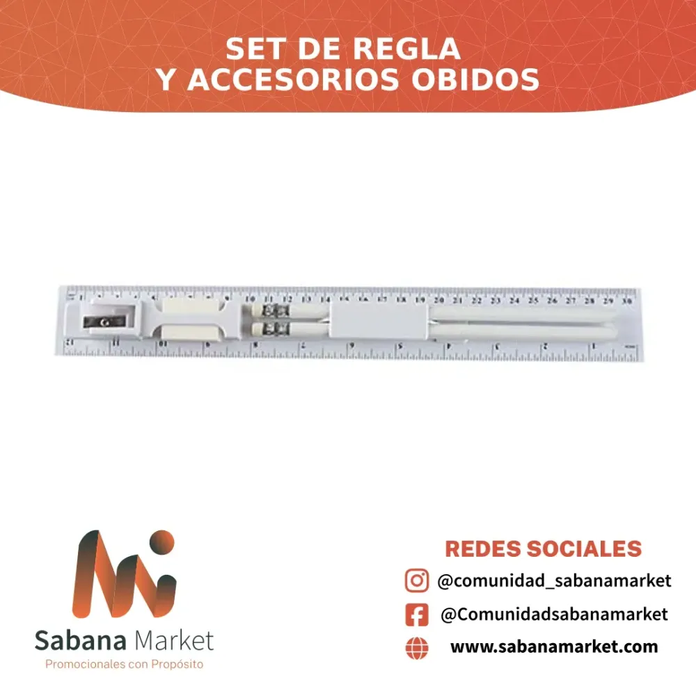 Set de Regla y Accesorios Obidos