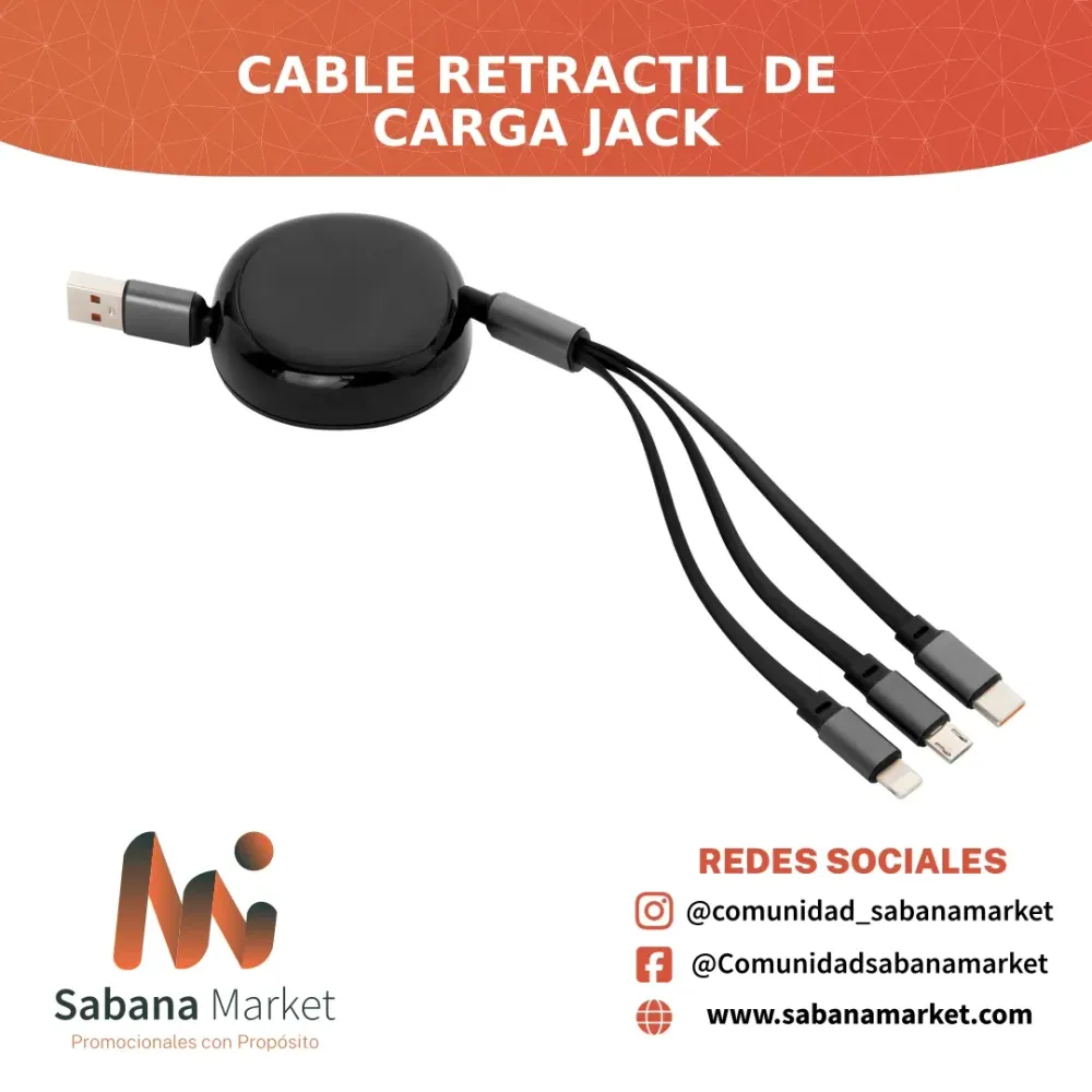 Cable Retráctil de Carga "Jack"