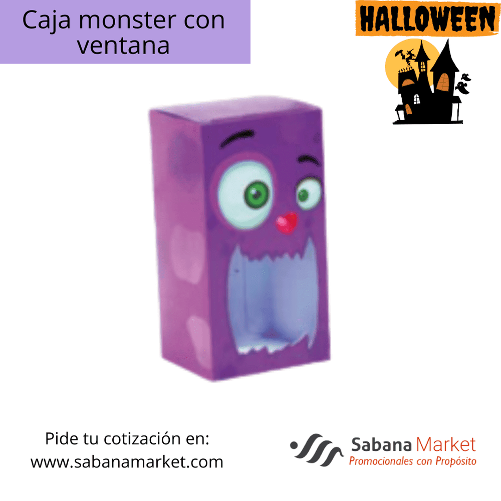 CAJA MONSTER CON VENTANA