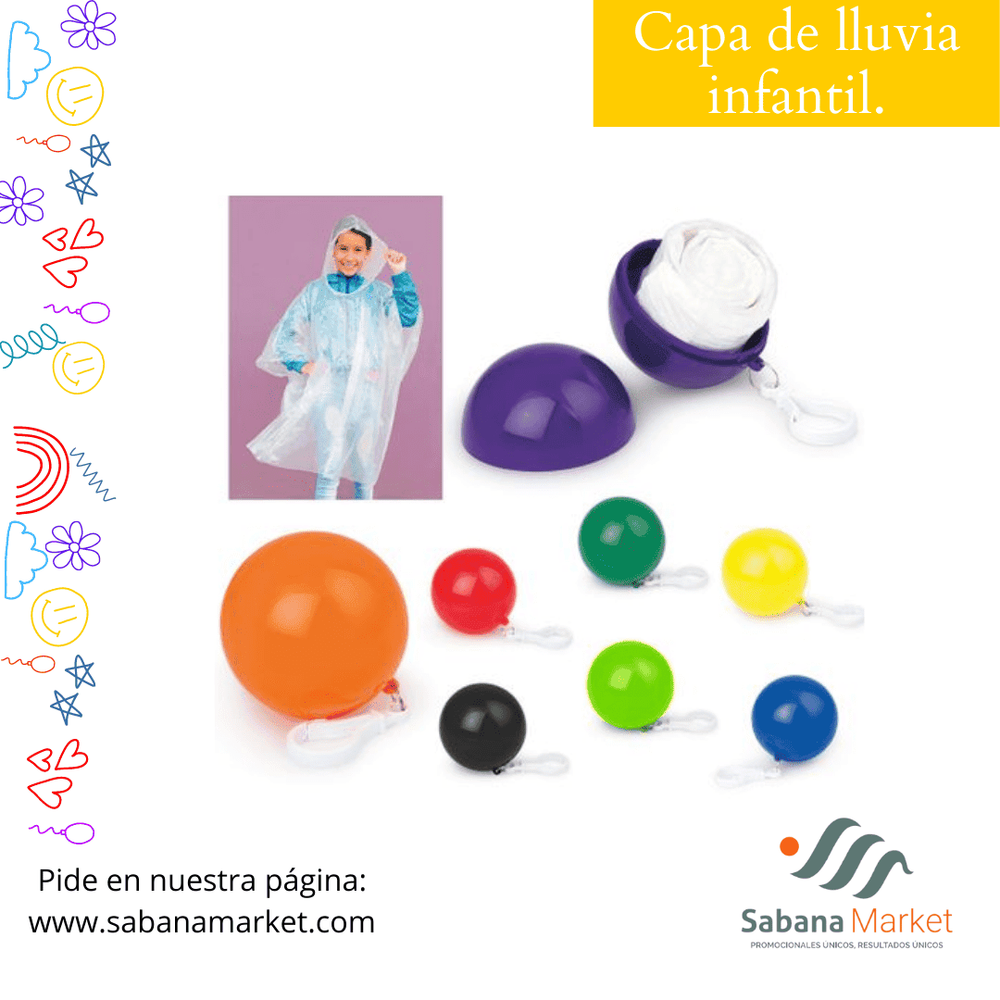 CAPA DE LLUVIA INFANTIL