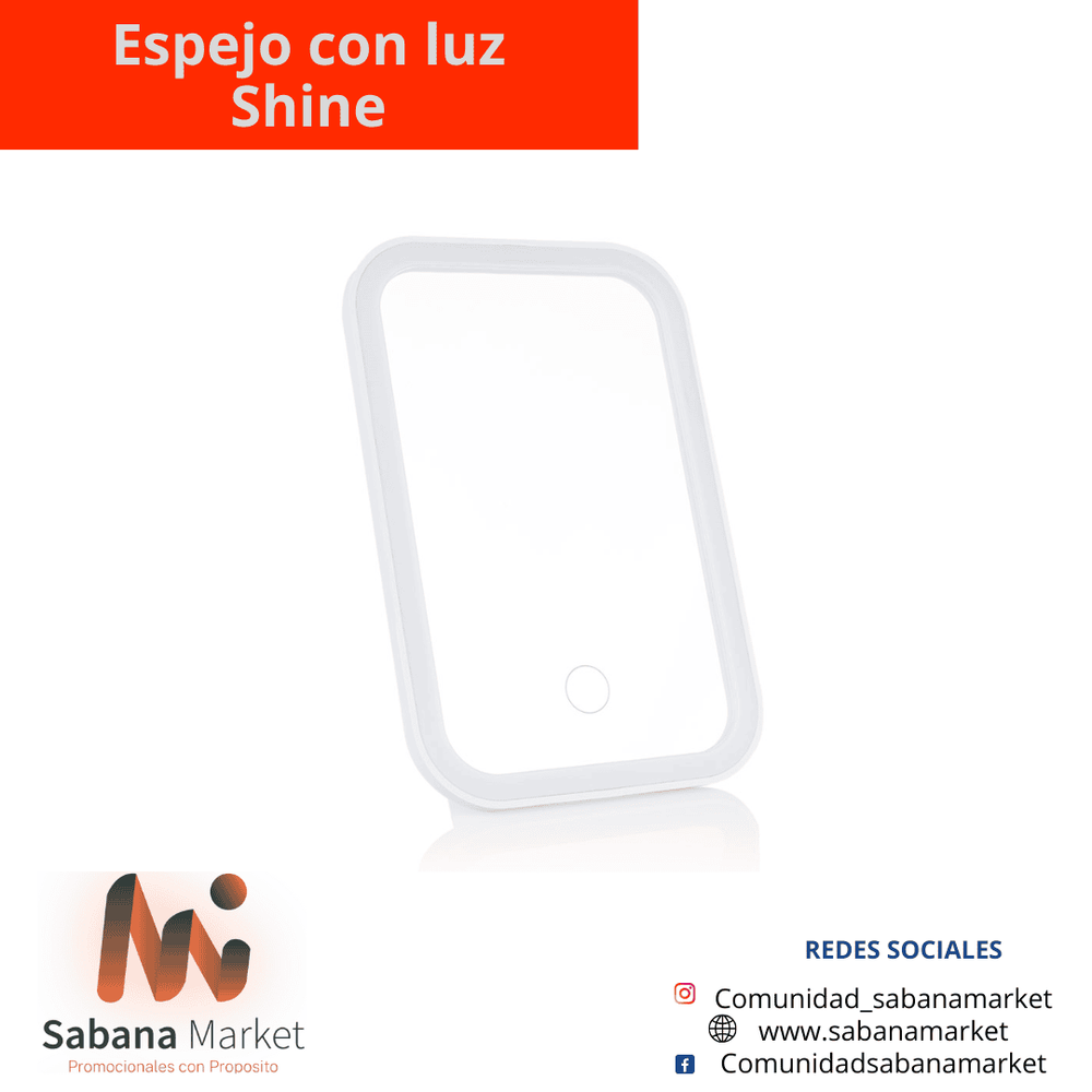 ESPEJO CON LUZ SHINE
