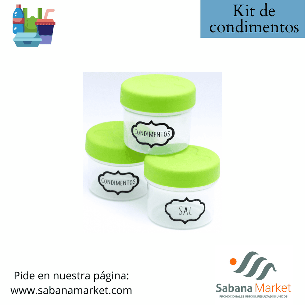 KIT CONDIMENTOS X3