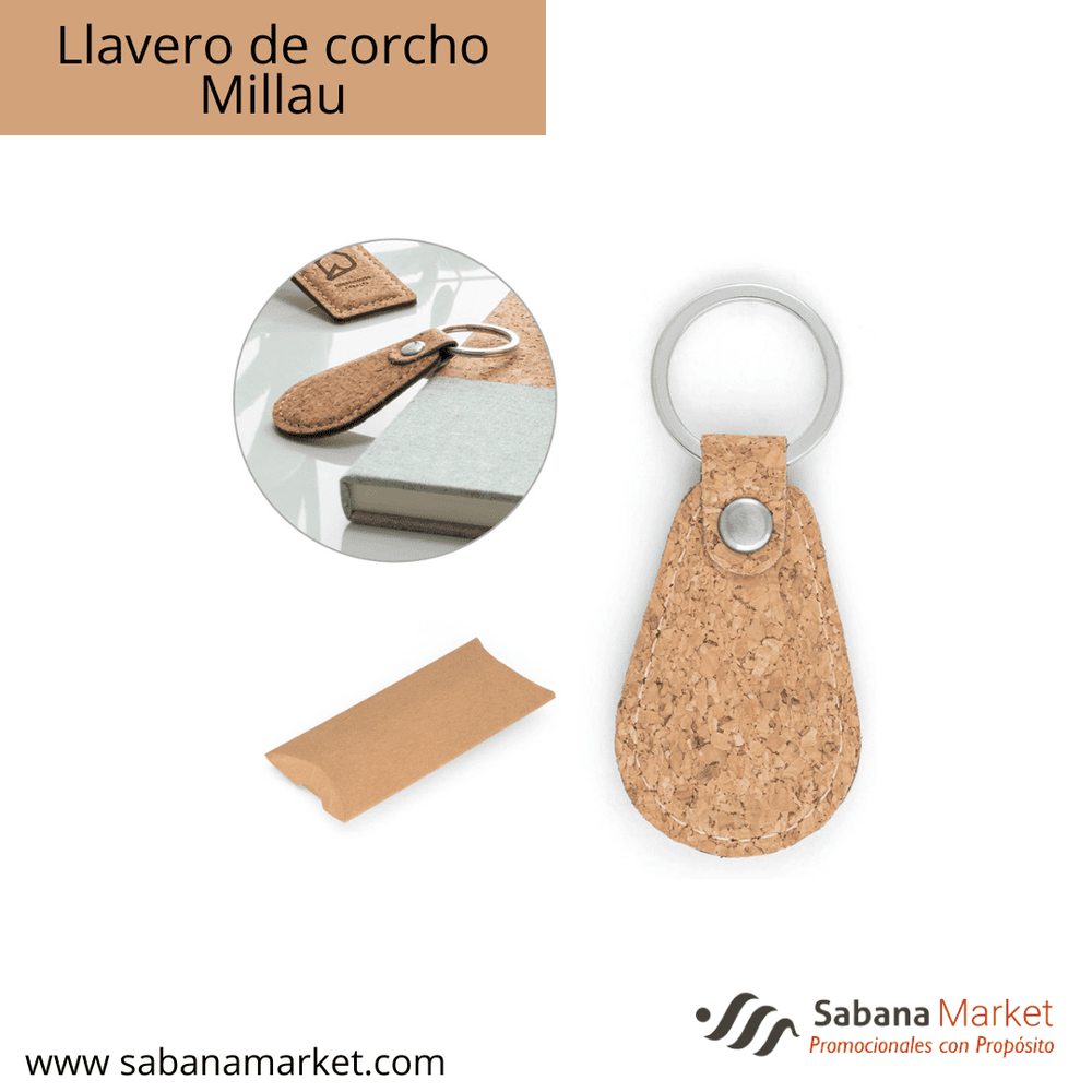 LLAVERO DE CORCHO MILLAU