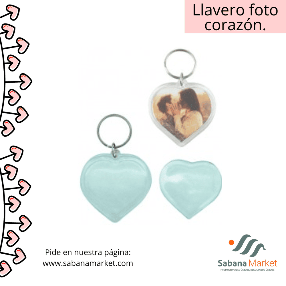 LLAVERO FOTO CORAZÓN