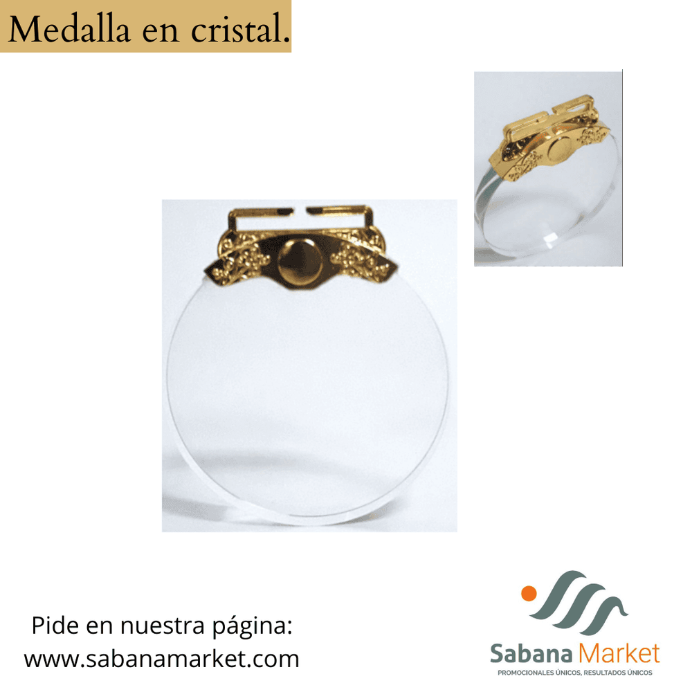 MEDALLA EN CRISTAL
