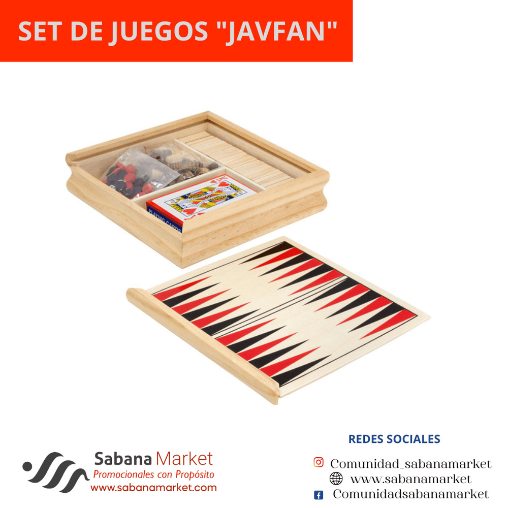 Set de juegos "JAVFAN"