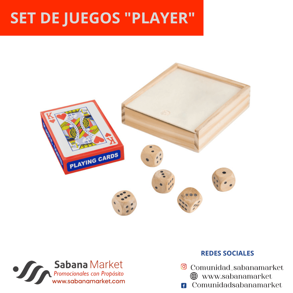 Set de juegos "PLAYER"