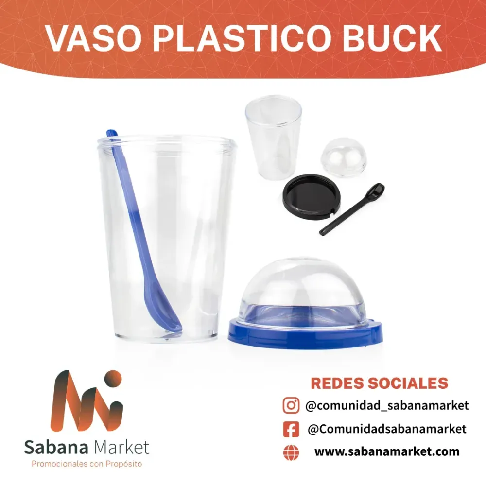 VASO PLASTICO BUCK