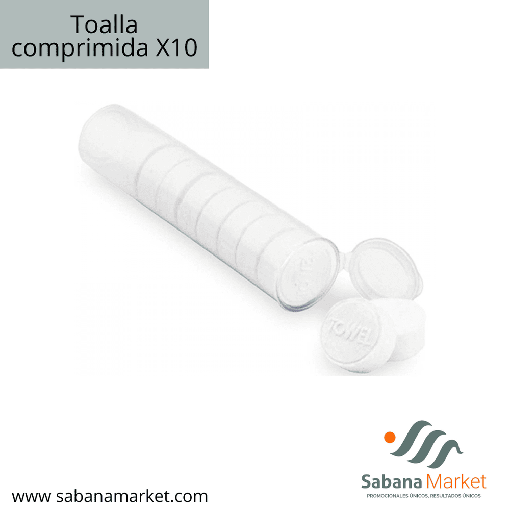 TOALLA COMPRIMIDA X10